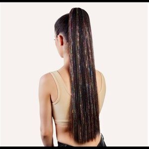 INH Hair clip in pony extension Kacey dark brown